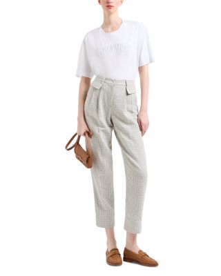 Houndstooth Pied de Poule Jacquard Pants