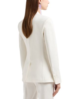 Stretch Cotton Single Breasted Blazer