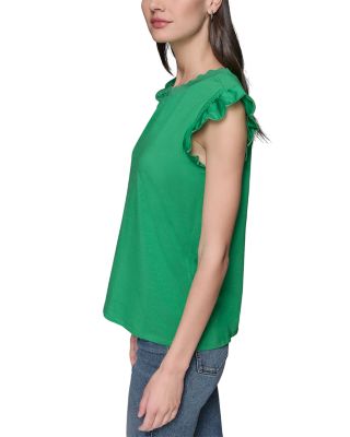 Sleeveless Ruffled Top 