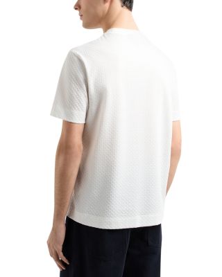 Short Sleeve Jacquard Textured Tee