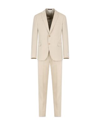 M Line Slim Fit Single Breasted Notch Lapel Suit in Herringbone Stripe
