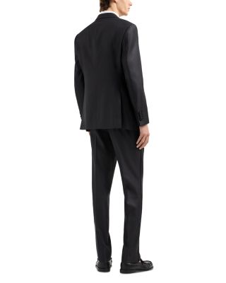 G Line Regular Fit Single Breasted Peak Lapel Tuxedo in Wool Silk Blend
