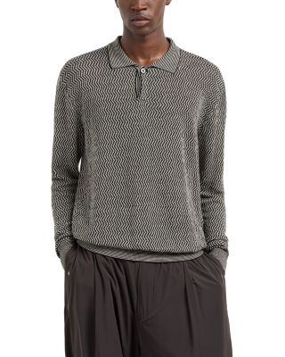 Emporio Armani - Linen Blend Polo Sweater