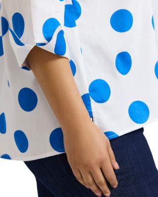 Agnes 3/4 Sleeved Dot Shirt
