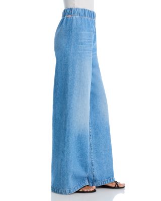 The Kitchen Drawer Skimp High Rise Wide Leg Jeans in All You Can Eat