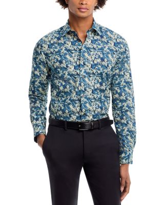 Paul Smith - Tailored Fit Painted Floral Print Shirt