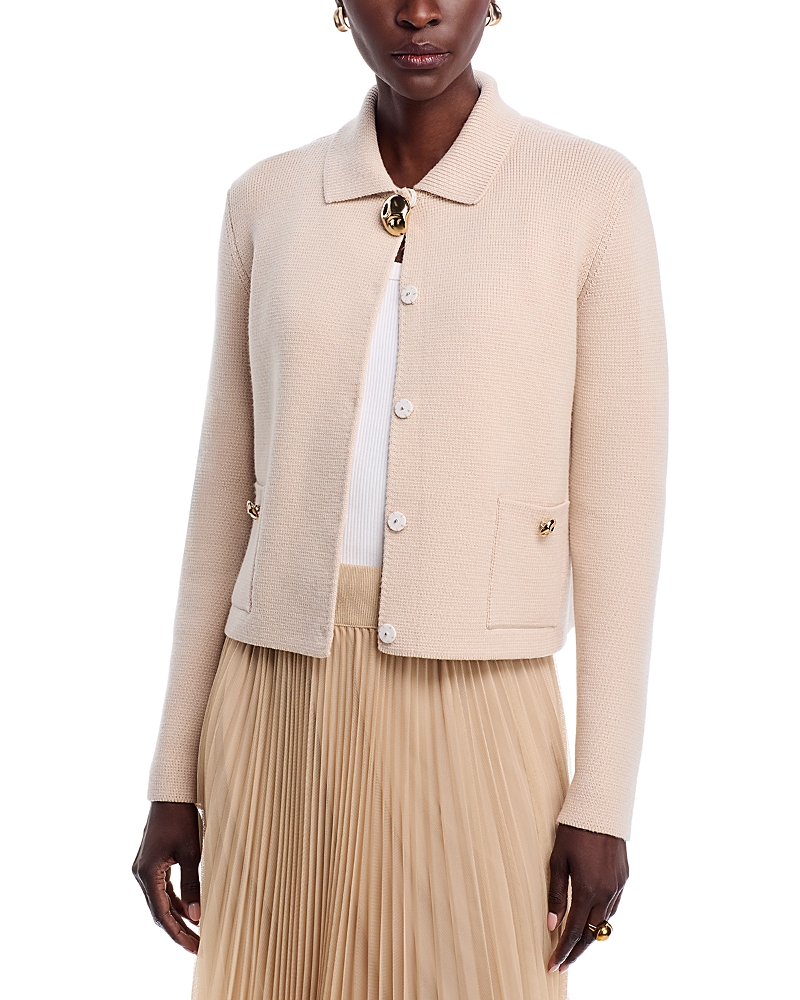Fabiana Filippi Knit Jacket In Pink