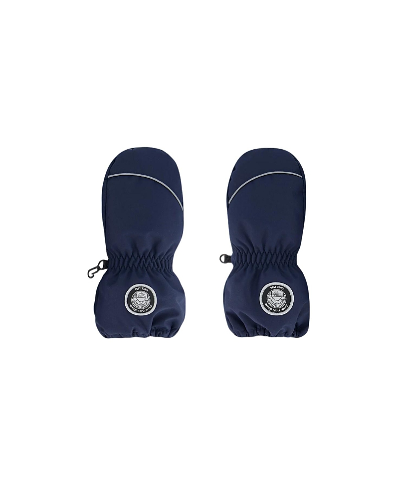 Deux Par Deux Baby Unisex Solid Mittens Navy