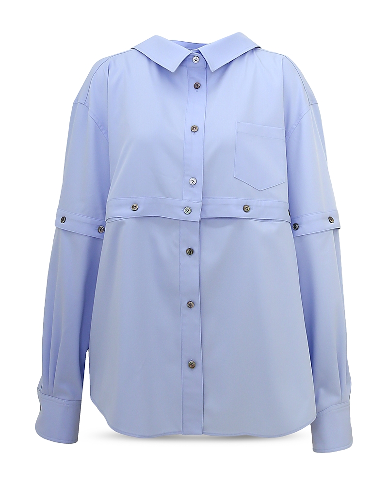 ROKH ROKH MULTI BUTTON BROKEN SHIRT