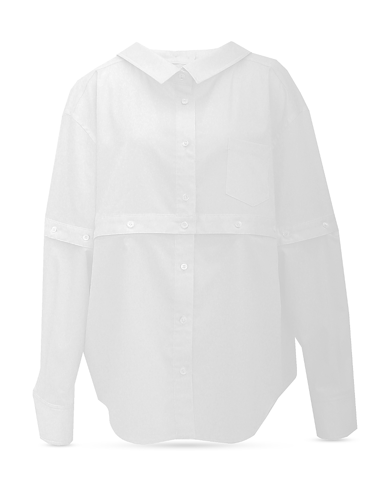 ROKH ROKH MULTI BUTTON BROKEN SHIRT