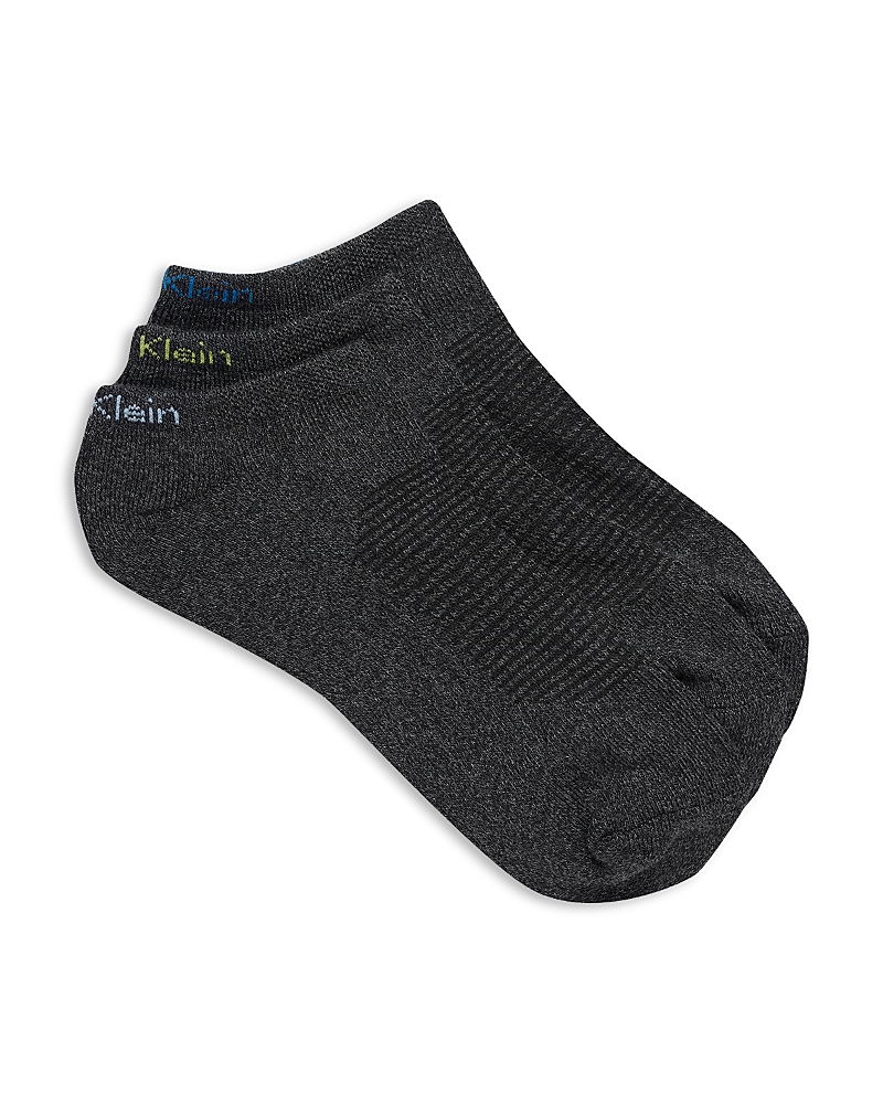 Calvin Klein Cushioned No Show Socks, Pack Of 3 In Black