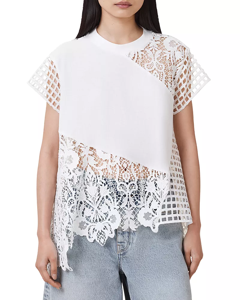 Allsaints Zala Crocheted Lace Top