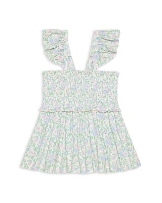 Girls' Prairie Floral Smocked Babydoll Bummie Set - Baby