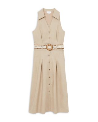 Annie Belted Linen Dress