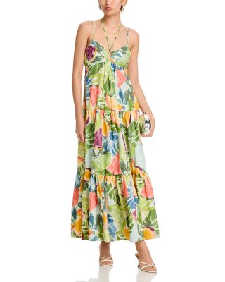 Printed Tiered Maxi Dress - Exclusive