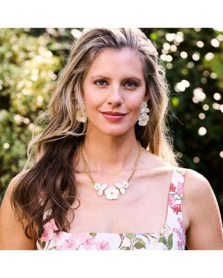 Mermaid Garden Bouquet Necklace, 16"