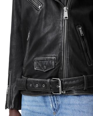 Billie Leather Oversized Biker Jacket
