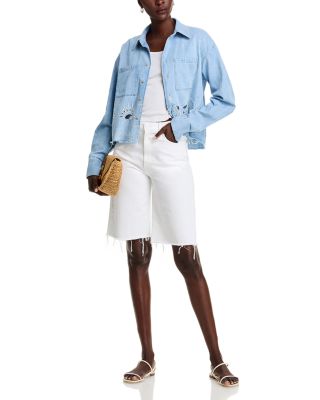 The Roomie Double Frenchie Crop Shirt