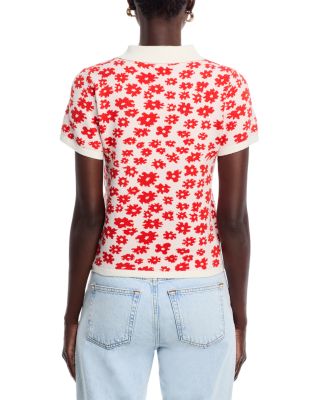 Floral Print Polo Shirt