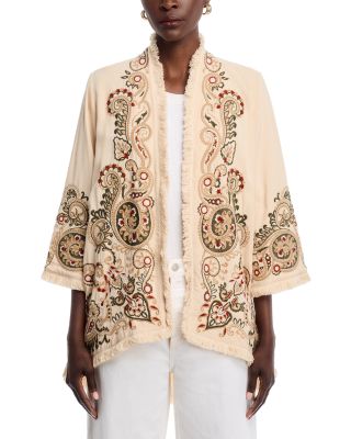 Paisley Embroidered Tunic Jacket