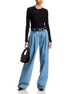 High Rise Wide Leg Jeans in Archive Blue