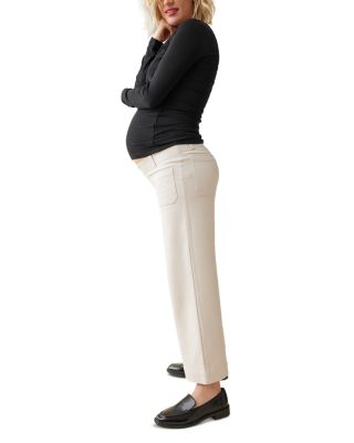 Wide Leg Ankle Maternity Pants