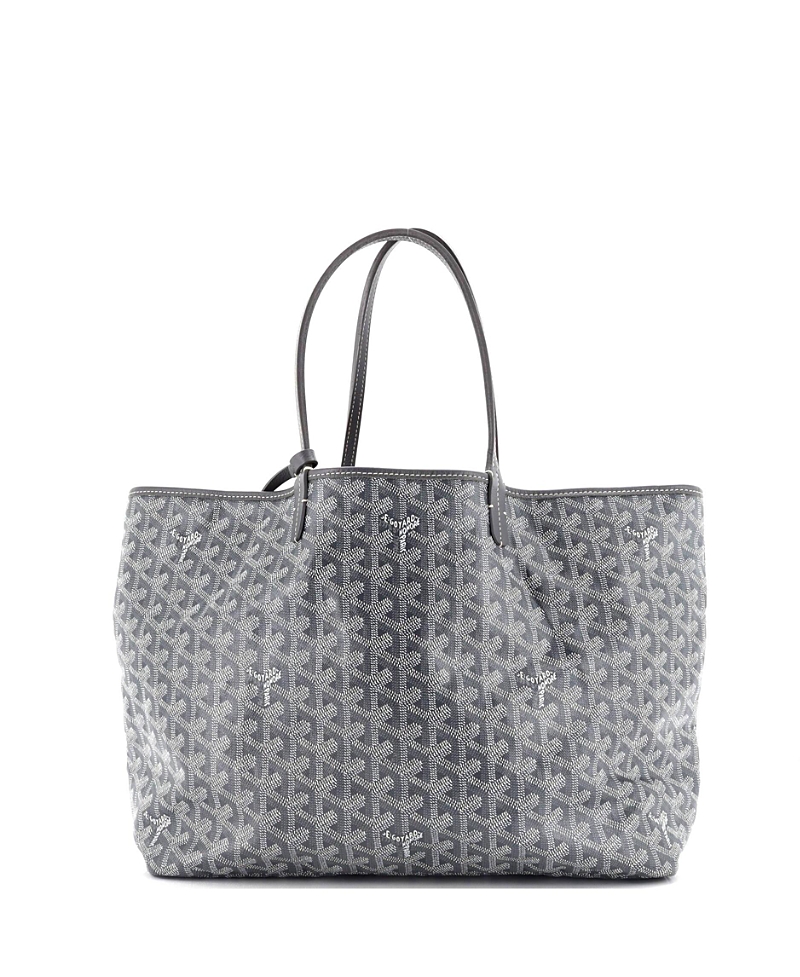 Pre-owned Pre-owned Goyard Goyard Saint Louis Tote Coated Canvas In Gray