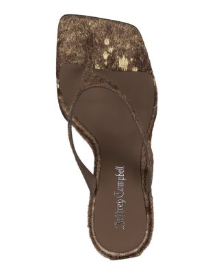 Women&#39;s Romee-F Calf Hair Wedge Sandals