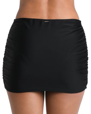 Coco Ruched Mini Skirt Swim Cover-Up