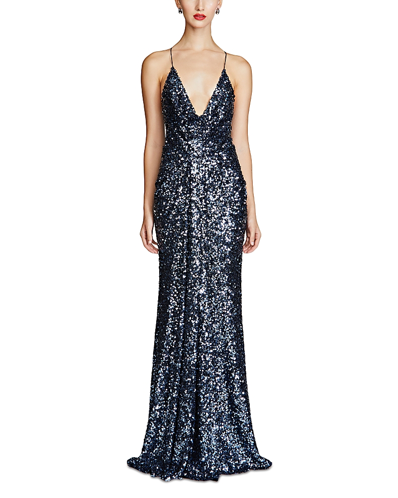 HALSTON MANON SEQUIN GOWN