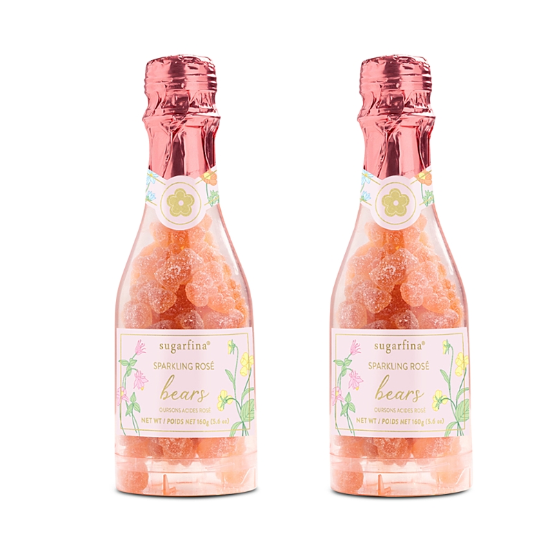 Sugarfina Spring La Vie En Rose Sparkling Rose Bears Celebration Bottles, 2 Piece