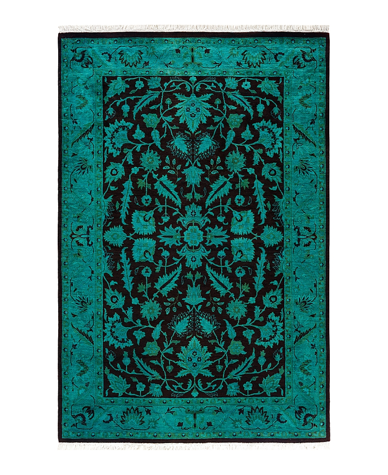 Bloomingdale's Fine Vibrance M1444 Area Rug, 4'3 X 6'3 In Blue