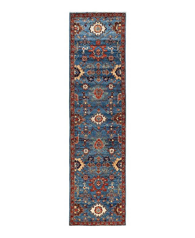 Bloomingdale's Serapi M1945 Runner Area Rug, 2'8 X 9'11 In Light/blue