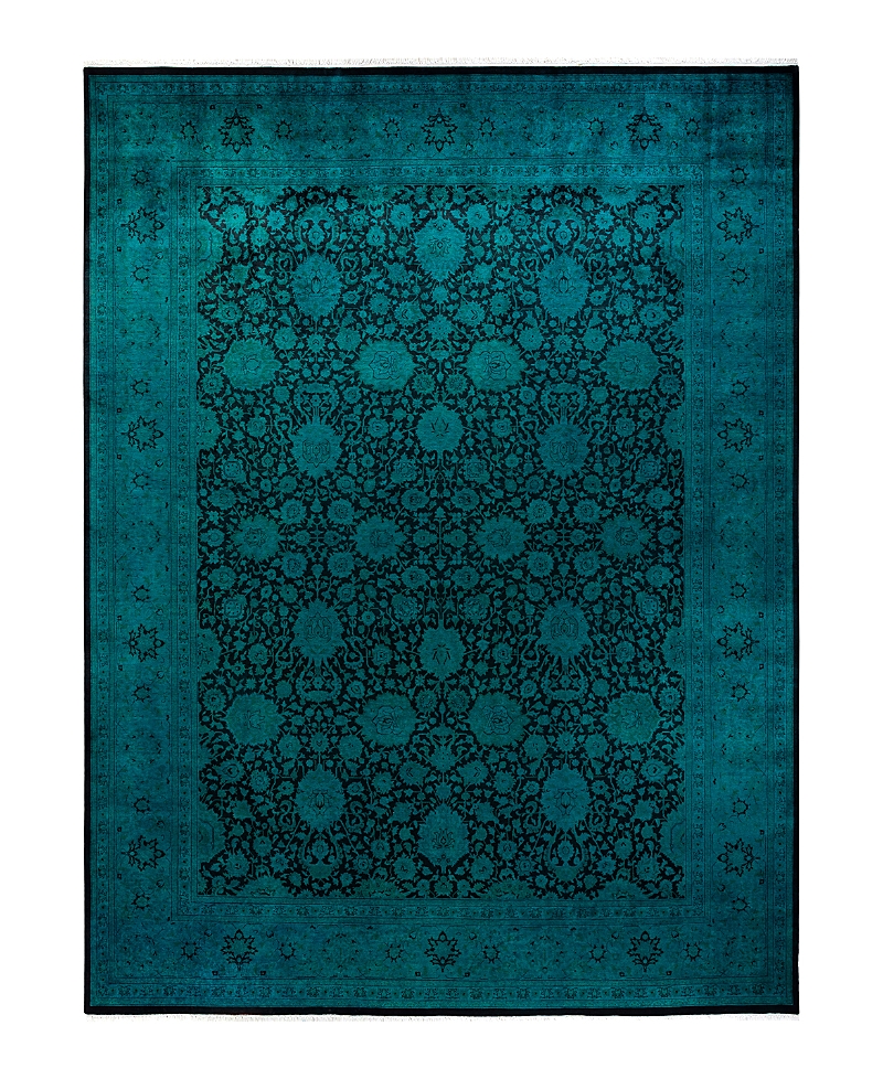 Bloomingdale's Fine Vibrance M1250 Area Rug, 9'2 X 12'1 In Blue