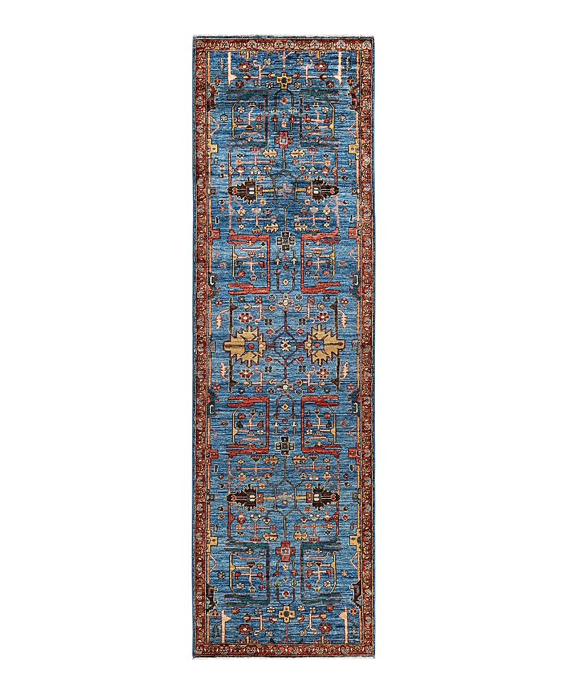 Bloomingdale's Serapi M1945 Runner Area Rug, 2'9 X 9'7 In Light/blue