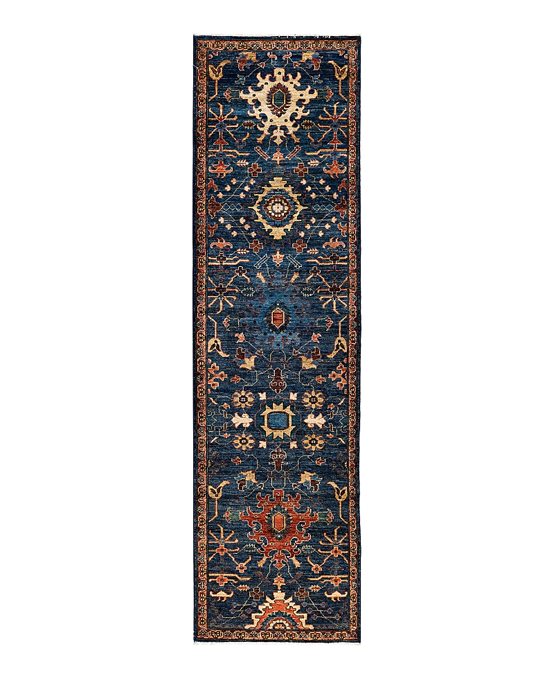 Bloomingdale's Serapi M1945 Runner Area Rug, 2'7 X 9'8 In Blue