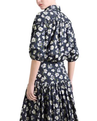 Elysa Mini Tossed Poppies Top