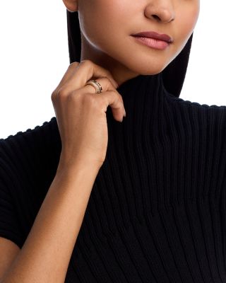 Brown Diamond Ombr&eacute; Two Row Faux Stack Ring in 14K Yellow Gold, 0.46 tcw