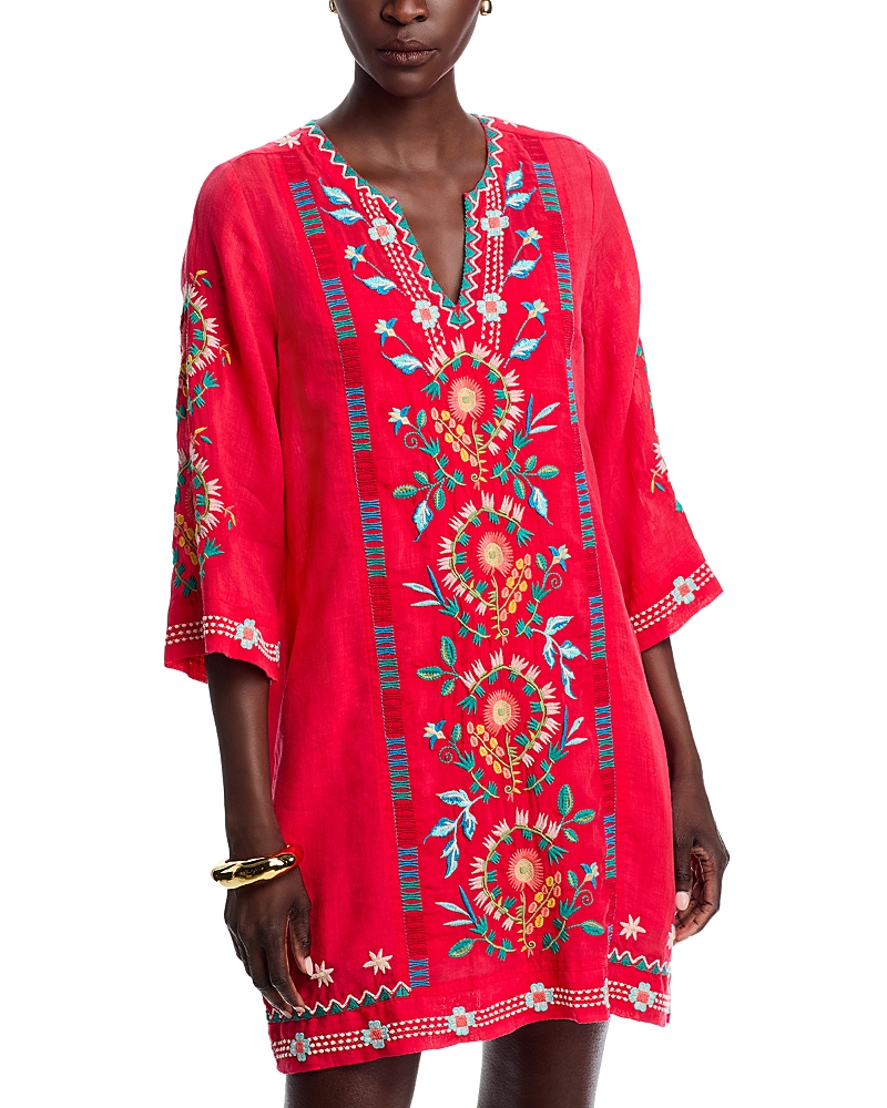 Johnny Was Marisol Swing Dress In Watermelon