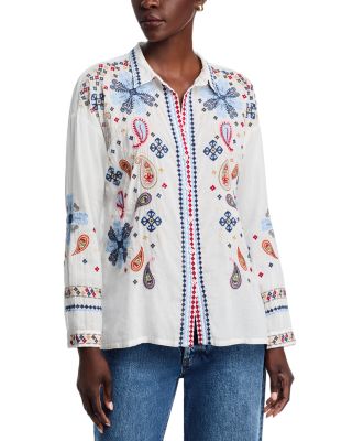 Johnny Was - Slim Audrey Embroidered Top