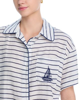 Striped Long Pajama Set - Exclusive