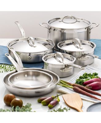 ProBond&amp;reg; Forged 10-Piece Professional Clad Stainless Steel Cookware Set