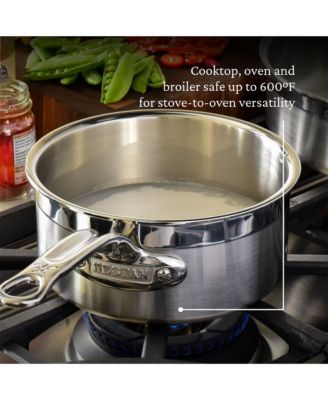 ProBond&reg; Forged 1.5-Quart Professional Clad Stainless Steel Saucepan with Lid