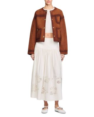 Long Poplin Skirt 