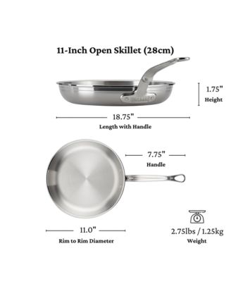 ProBond&amp;reg; Forged 11&amp;quot; Professional Clad Stainless Steel Skillet