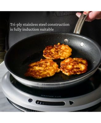 ProBond&amp;reg; Forged 12.5&amp;quot; Professional Clad Stainless Steel Skillet with TITUM Nonstick