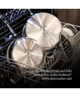 ProBond&amp;reg; Forged 14&amp;quot; Professional Clad Stainless Steel Wok with Dome Lid