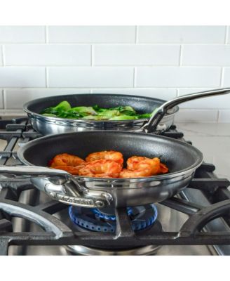 ProBond&amp;reg; Forged 2-Piece Professional Clad Stainless Steel Skillet Set with TITUM&amp;reg; Nonstick (8.5 &amp; 11-Inch)
