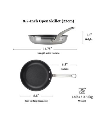 ProBond&amp;reg; Forged 2-Piece Professional Clad Stainless Steel Skillet Set with TITUM&amp;reg; Nonstick (8.5 &amp; 11-Inch)
