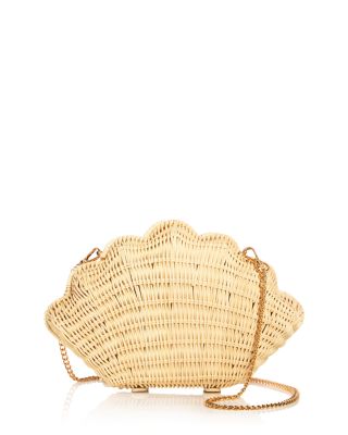 AQUA - Shell Wicker Clutch - Exclusive